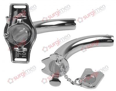 Trachea Tubes regular radiu Valve speaking tubes, inner tube with sliding valve Silver Fig. 8 , ø 12 mm , 85 mm