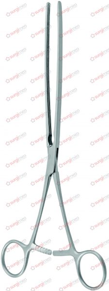 KOCHER Intestinal Clamp Forceps with non-traumatic serration soft elastic 23 cm, 9“
