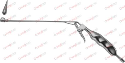 Haemorrhoidal suction ligator with finger cut-off and loading cone ø 8 mm (30-540-00) ø 8 mm 36,5 cm, 14½“ 1 Haemorrhoidal suction ligator with finger cut-off and loading cone ø 8 mm (30-540-00) ø 8 mm 36,5 cm, 14½“