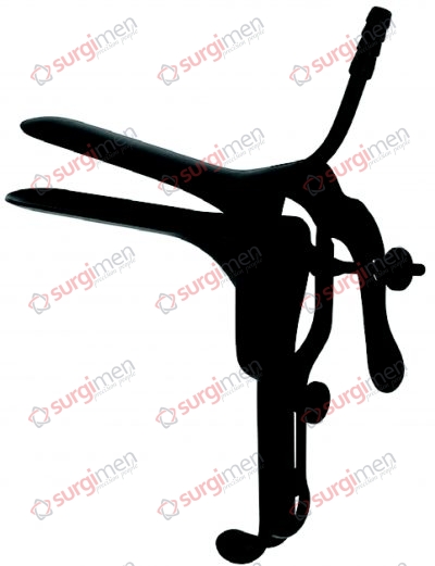 GRAVE Vaginal specula for laser surgery, suctioning from upper blade Surface black-finish 115 x 35 mm (AxB)