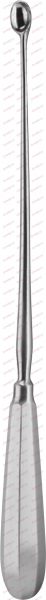 SCHRÖDER Uterine scoops, sharp / rigid 11,5 mm 30 cm, 12“