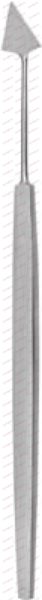 JAEGER-GRIESHABER Keratome with facets along the cutting edge 13,5 cm, 5⅜“