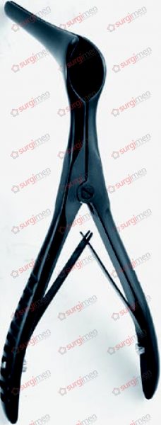 KILLIAN Nasal Specula with screw joint black, chrome plated 35 mm 14 cm, 5½“