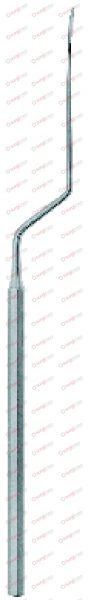 DRAF Knives for Sinus Surgery Round knife, ø 1.5 mm, bayonet-shaped 19 cm, 7½“