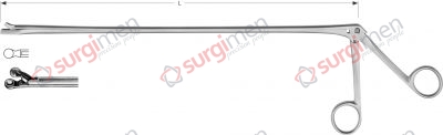 Cup-shaped forceps, straight 50 cm, 20"
