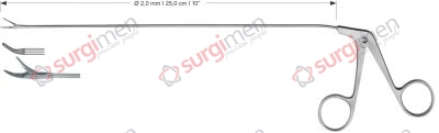 Micro Grasping forceps, curved right Ø 2,0 mm , 25,0 cm , 10”