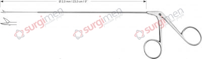 Endolaryngeal Micro Scissors, straight Ø 2,0 mm , 23,0 cm , 9”