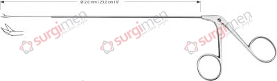 Endolaryngeal Micro Scissors, curved upwards Ø 2,0 mm , 23,0 cm , 9”