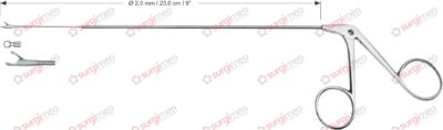 Endolaryngeal Micro Cup-shaped forceps,straight Ø 2,0 mm , 23,0 cm , 9”