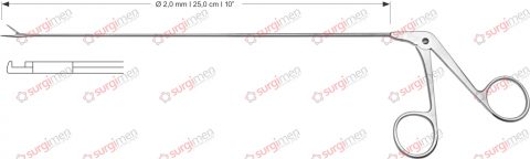 Endolaryngeal up-cutting Ø 2,0 mm , 25,0 cm , 10”