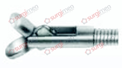 Endolaryngeal Micro Cup-shaped forceps, straight Ø 1,0 x 120 cm