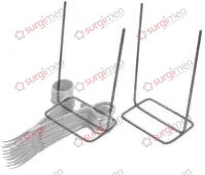 Safety rack for 36 ring handle instruments, 1 pair 15,5 cm, 6“ 1 Safety rack for 36 ring handle instruments, 1 pair 15,5 cm, 6“