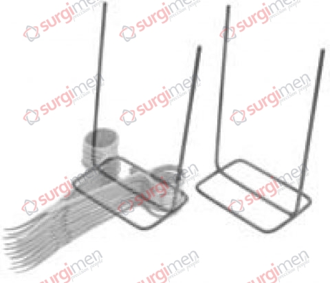 Safety rack for 36 ring handle instruments, 1 pair 15,5 cm, 6“