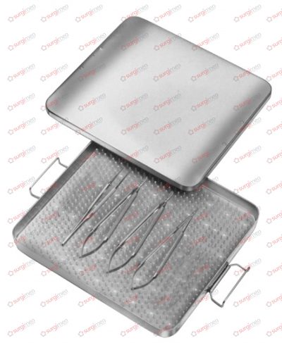 Sterilizing Boxes outside 264 x 157 x 24 mm inside 254 x 152 x 19