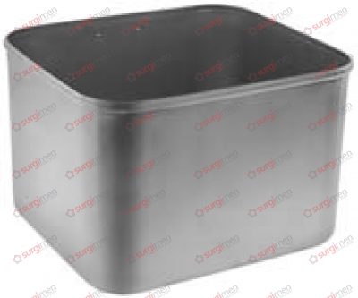 Brush collecting container, with suspension hook (55-595-01) 205 x 185 x 135 mm
