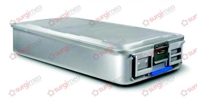 Large Containers Lid perforated - Bottom perforated 580 x 280 x 100 mm Colour of Lid silver
