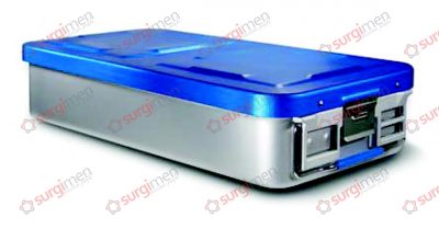 Large Containers Saftey Lid - Bottom perforated 580 x 280 x 100 mm Colour of Lid silver