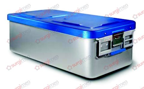 Large Containers Saftey Lid - Bottom perforated 580 x 280 x 260 mm Colour of Lid silver
