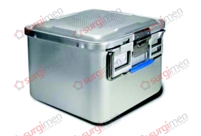 Half-Size-Containers Lid perforated - Bottom non perforated 285 x 280 x 200 mm Colour of Lid blue