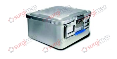 Half-Size-Containers Lid perforated - Bottom perforated 285 x 280 x 135 mm Colour of Lid blue