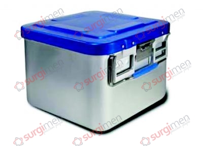 Half-Size-Containers Saftey Lid - Bottom non-perforated 285 x 280 x 200 mm Colour of Lid blue