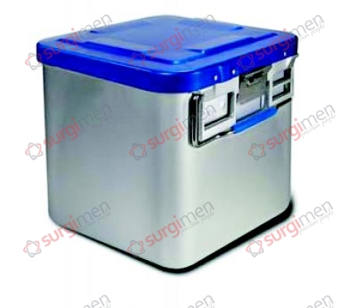 Half-Size-Containers Saftey Lid - Bottom non-perforated 285 x 280 x 260 mm Colour of Lid blue