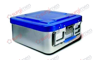 Half-Size-Containers Saftey Lid - Bottom perforated 285 x 280 x 100 mm Colour of Lid red