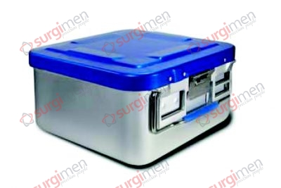 Half-Size-Containers Saftey Lid - Bottom perforated 285 x 280 x 135 mm Colour of Lid blue