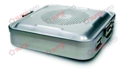 Flat Half-Size-Containers Lid perforated - Bottom non perforated 285 x 280 x 85 mm  Colour of Lid black