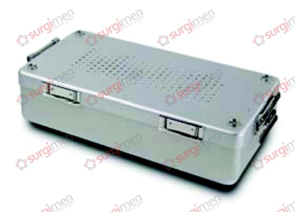 Small Containers Lid perforated - Bottom perforated 300 x 140 x 70 mm Colour of Lid silver