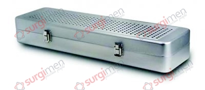 Endoscopy containers Lid perforated - Bottom perforated 500 x 155 x 75 mm Colour of Lid green